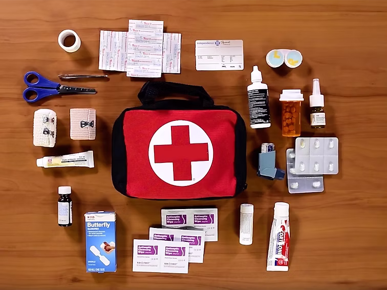 Illustration of a first-aid kit
